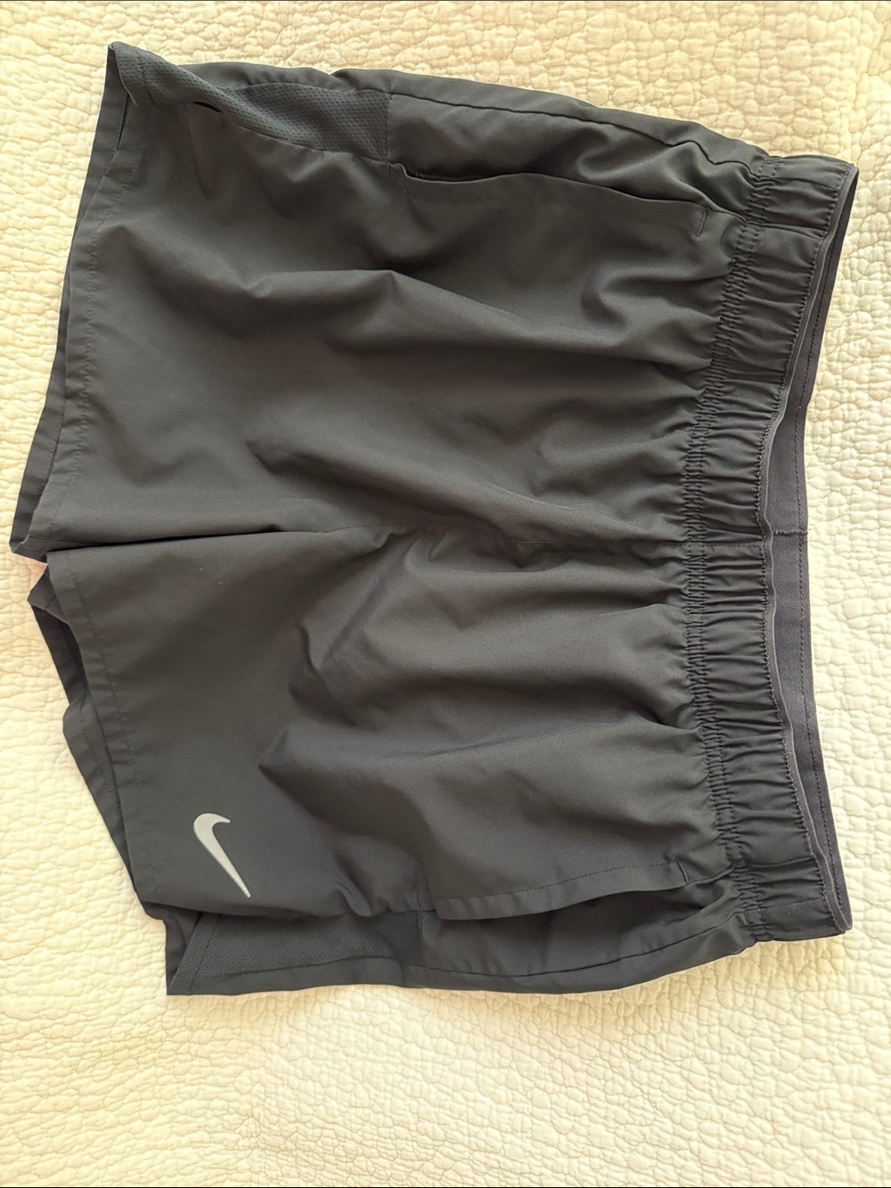 Nike Men's Black Athletic Shorts with Reflective Swoosh - Picture 6 of 8